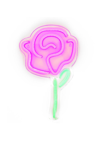 Neon LED na USB -Róża model