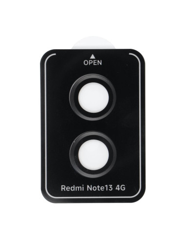 Cache appareil photo PROTECTOR 9H + applicateur pour XIAOMI NOTE 13 4G noir