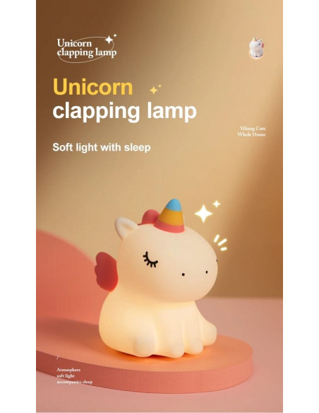 Veilleuse licorne Art déco
