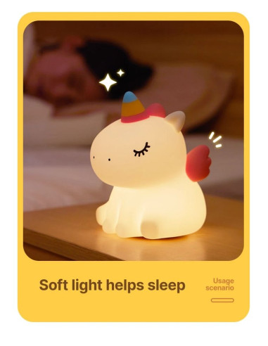 Veilleuse licorne Art déco