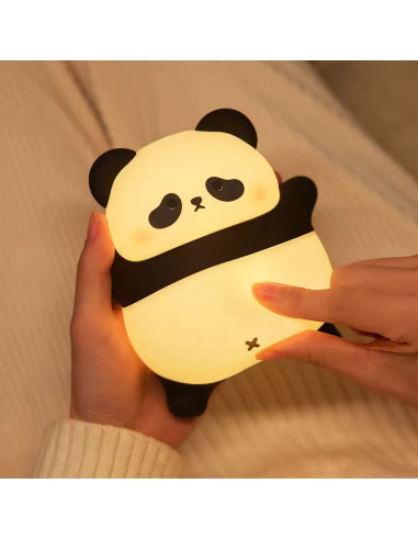 Lampe de nuit tactile Art déco Panda endormi