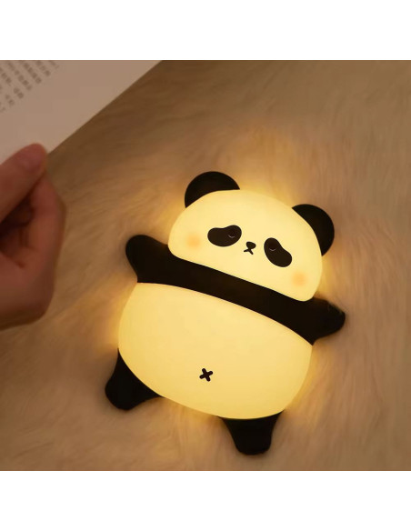 Lampe de nuit tactile Art déco Panda endormi