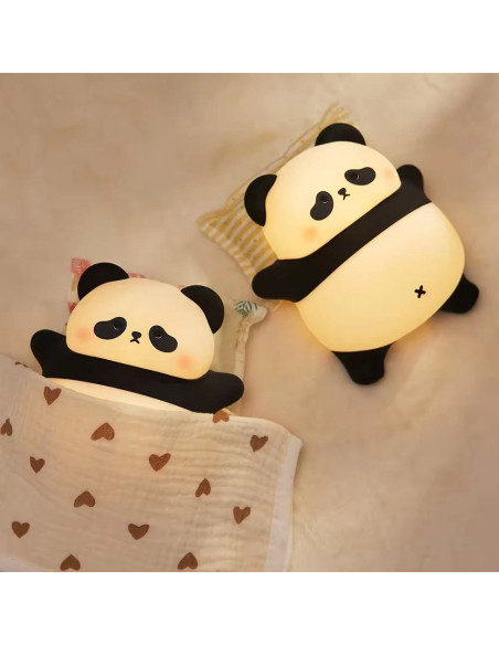Lampe de nuit tactile Art déco Panda endormi