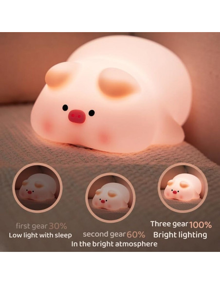 Veilleuse Art Déco Pig touch
