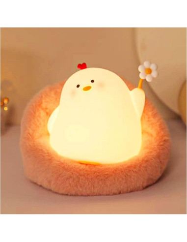 Lampe de nuit Art Deco touch chicken