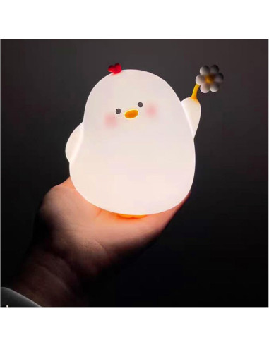 Lampe de nuit Art Deco touch chicken