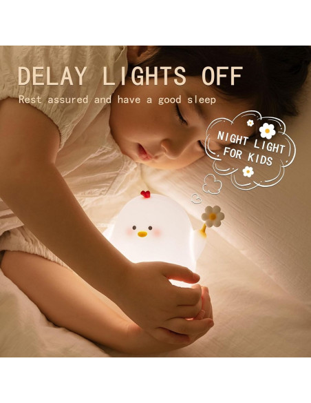 Lampe de nuit Art Deco touch chicken