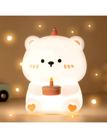 Veilleuse Art Deco Touch Birthday Teddy Bear