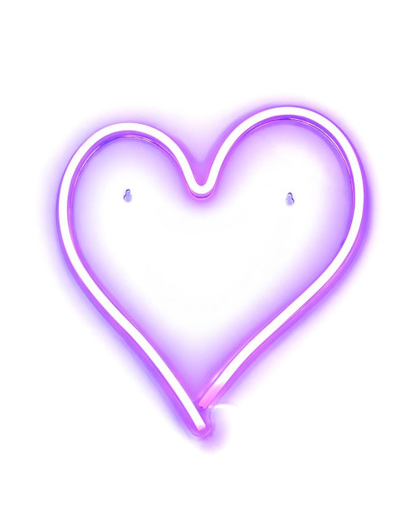 Neon LED on USB - HEART model