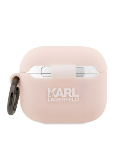 Véritable KARL LAGERFELD KLA3RUNIKP Case pour Apple Airpods 3 (3D Sil NFT Karl / pink) 2
