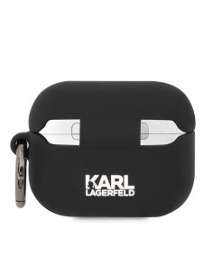 Véritable KARL LAGERFELD KLAPRUNCHK Case pour Apple Airpods Pro (3D Sil NFT Choupette / noir) 2