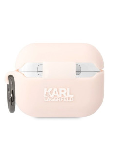Original KARL LAGERFELD KLAPRUNCHP Case pour Apple Airpods Pro (3D Sil NFT Choupette / rose) 2