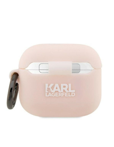 Véritable KARL LAGERFELD KLA3RUNCHP Case pour Apple Airpods 3 (3D Sil NFT Choupette / pink)