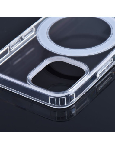 CLEAR MAG COVER (MID) Coque compatible avec MagSafe pour IPHONE 16 Plus transparent