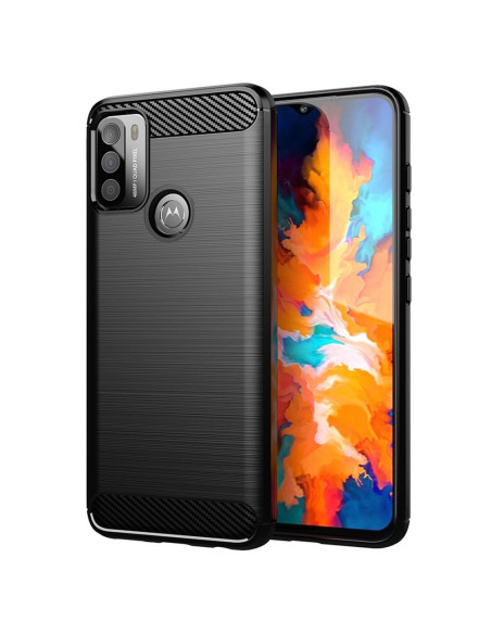 COQUE FORCELL - CARBON pour MOTOROLA EDGE 50 PRO NOIR