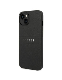Véritable GUESS Case GUHCP14MPSASBBK pour iPhone 14 PLUS (Saffiano avec logo en métal / noir) 2