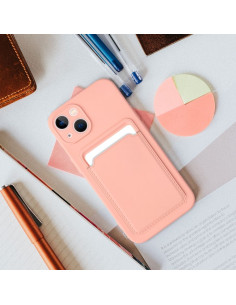 CARD case for IPHONE 16 pink