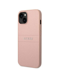 Véritable GUESS Case GUHCP14MPSASBPI pour iPhone 14 PLUS (Saffiano avec logo en métal / rose) 2