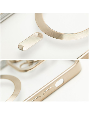ELECTRO MAG COVER case compatible with MagSafe for IPHONE 16 gold
