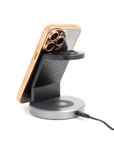 ELECTRO MAG COVER case compatible with MagSafe for IPHONE 16 gold