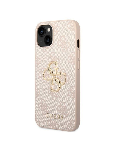 Coque GUESS pour IPHONE 13 / 14 / 15 GUHCP14S4GMGPI (4G Big Metal Logo) rose