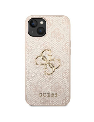 Coque GUESS pour IPHONE 13 / 14 / 15 GUHCP14S4GMGPI (4G Big Metal Logo) rose