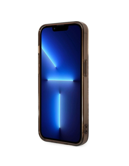 Véritable GUESS Case GUHCP14XHGPLHC pour iPhone 14 PRO MAX (IML Electro Cam TDJ / ochre)