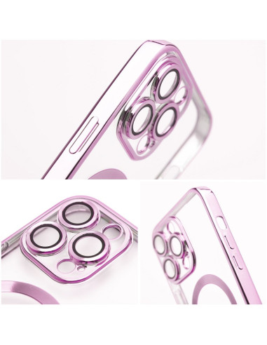 ELECTRO MAG COVER case compatible with MagSafe for IPHONE 16 Pro Max rose gold