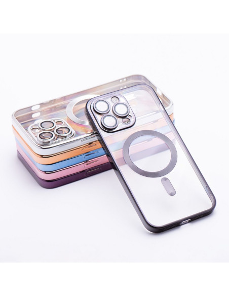 ELECTRO MAG COVER case compatible with MagSafe for IPHONE 16 Plus black