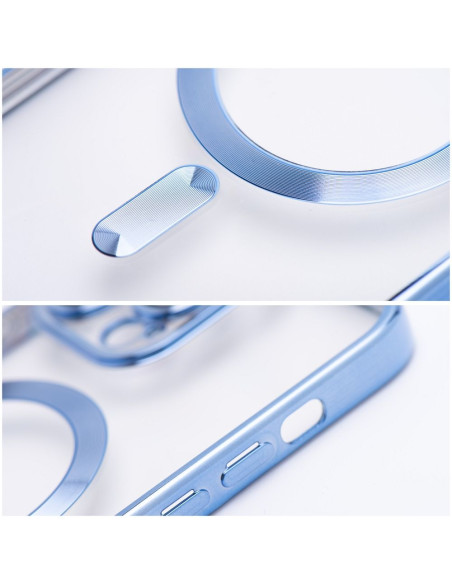 ELECTRO MAG COVER case compatible with MagSafe for IPHONE 16 Pro blue titanium
