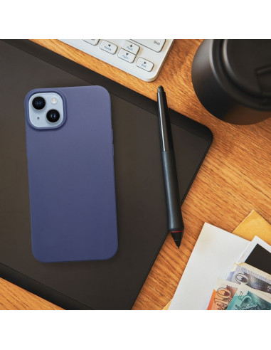 Coque MATT pour IPHONE 16 bleu
