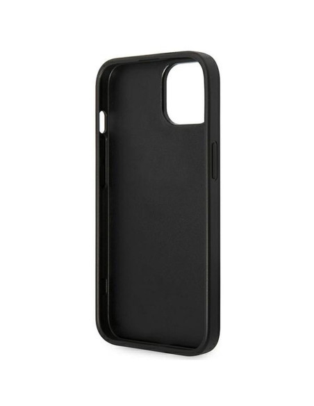 Véritable GUESS Case GUHCP14SG4GFGR pour iPhone 14 (4G Gold Logo / Grey)