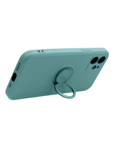 Coque SILICONE RING pour IPHONE 16 PRO MAX vert