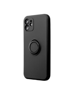 Coque SILICONE RING pour IPHONE 16 PLUS noir 2
