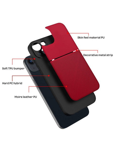 Coque NOBLE pour IPHONE 16 Pro rouge