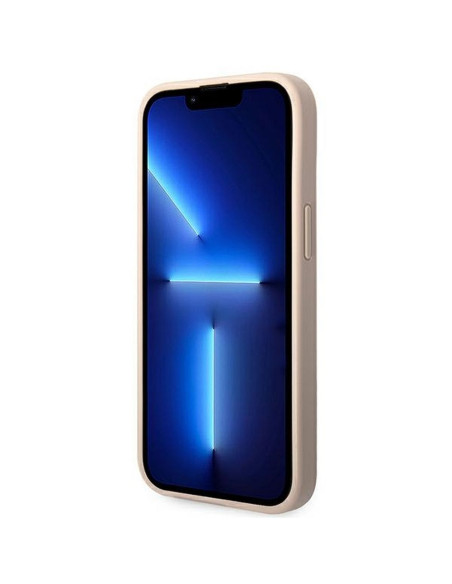 Véritable GUESS Case GUHCP14MG4GFPI pour iPhone 14 PLUS (4G Gold Logo / Pink)