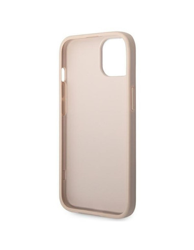 Véritable GUESS Case GUHCP14MG4GFPI pour iPhone 14 PLUS (4G Gold Logo / Pink)