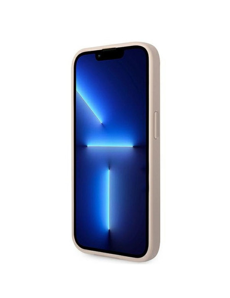 Véritable GUESS Case GUHCP14LG4GFPI pour iPhone 14 PRO (4G Gold Logo / Pink)
