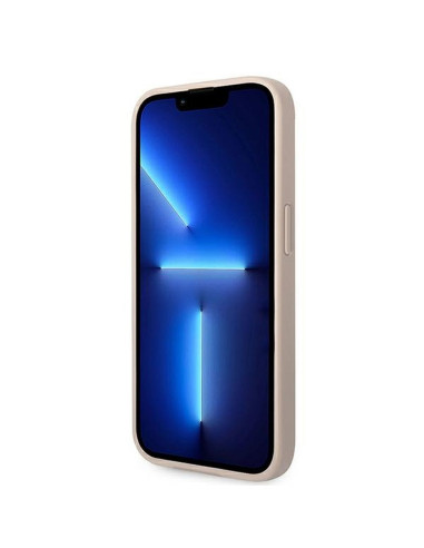 Véritable GUESS Case GUHCP14XG4GFPI pour iPhone 14 PRO MAX (4G Gold Logo / Pink)