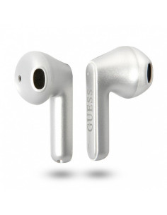 Bluetooth Earphones Stereo TWS GUESS with docking station GUTWST82TRS (Triangle Logo / silver) 2