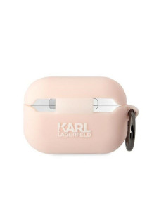 Véritable KARL LAGERFELD KLAP2RUNIKP Case pour Apple Airpods Pro 2 (3D Sil NFT Karl / pink) 2