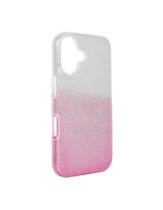 Coque Forcell - SHINING pour IPHONE 16 TRANSPARENT / ROSE