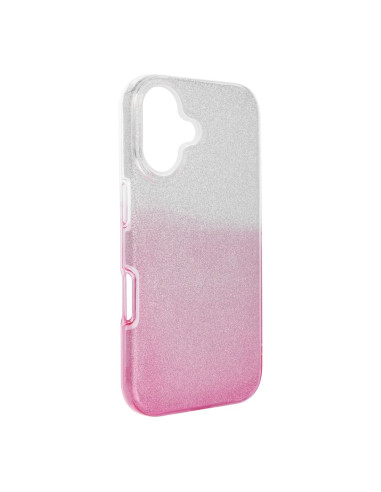 Coque Forcell - SHINING pour IPHONE 16 TRANSPARENT / ROSE