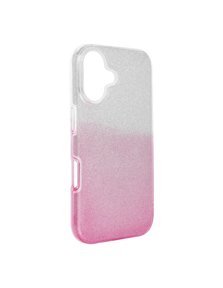 Coque Forcell - SHINING pour IPHONE 16 TRANSPARENT / ROSE
