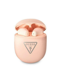 Bluetooth Earphones Stereo TWS GUESS with docking station GUTWST82TRP (Triangle Logo / pink)