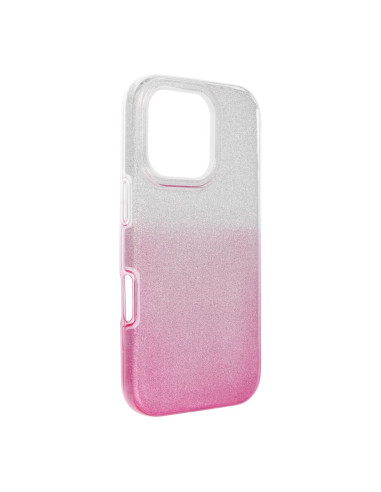 Coque Forcell - SHINING pour IPHONE 16 PRO TRANSPARENT / ROSE