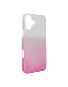 Coque Forcell - SHINING pour IPHONE 16 PLUS TRANSPARENT / ROSE