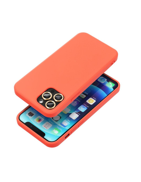 COQUE SILICONE pour IPHONE 16 PLUS pêche