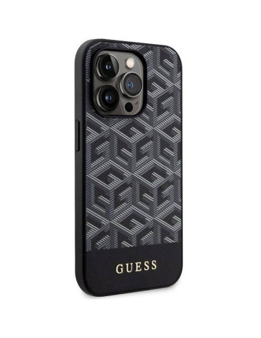 Véritable GUESS Case GUHMP14XHGCFSEK pour iPhone 14 PRO MAX (MAG GCUBE / noir)