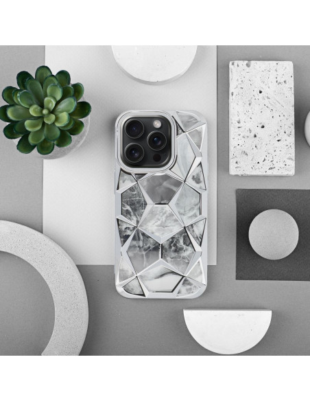 Coque TWINKI pour IPHONE 16 PRO argenté